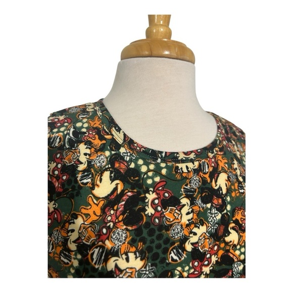 LuLaRoe Mickey Mouse, Carly, Disney Orange Yellow Raglan Sleeve Midi Dress - Picture 4 of 7